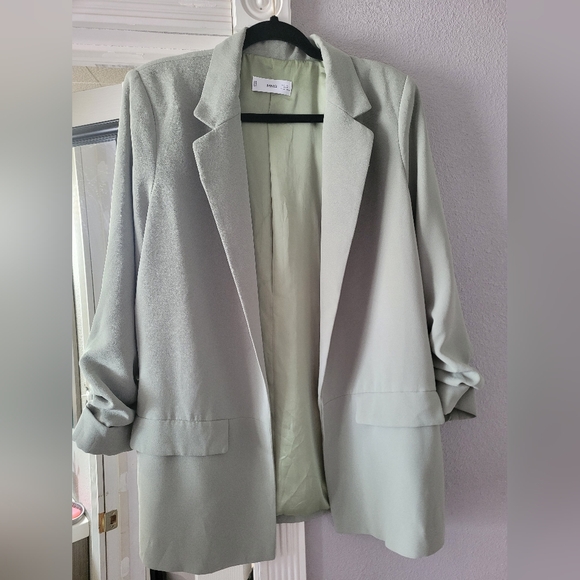 COPY - Mango Green Blazer L - Picture 6 of 11